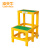 冲天牛 绝缘梯子电工高低凳可移动 玻璃钢多层凳二层绝缘凳 高0.8米 凳面30*50厘米 现货