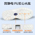 翰洋洁净 钢头防砸鞋防静电安全鞋白色无尘鞋 加厚软底洁净鞋 无尘车间工作鞋劳保鞋 白色-太空革皮实面款 42
