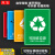 可回收不可回收标示贴纸提示牌垃圾桶分类标识其它有害厨余干湿干 LJ05 15x20cm