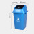 环卫卫生间大号厨房带盖塑料酒店户外教室学校垃圾桶长方形摇盖环 F2正方形桶100L(蓝色)带盖