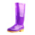 回力 雨鞋813女士款防滑牛筋底彩色水鞋 813-高筒紫色 38码 