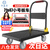 好嘉居 折叠平板手推车 载重400斤71*47cm4寸轻音轮 手推拉货搬运小拖车装修工厂黑色蜂窝款