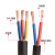 定制国标铜RVV电源线2/3/4芯2/4/6/10/16平方电缆护套监控电线 4芯1平方(铜)100米