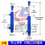50缸径液压油缸双向液压缸升降式油顶3吨小型液压缸液压顶千斤顶 50*1100(实心电镀)
