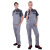 斯卡地尔（Scotoria）半袖工作服套装 分体式夏季半袖舒适高棉TC1501双灰色1套L码