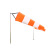 工品 工业风向袋风向筒风向旗气象风向标反光夜光风向袋 橙色反光1.5米 一个价