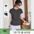 梵希蔓白色圆领纯色短袖t恤女2025夏季新款时尚简约百搭短款上衣 A0683 熔岩灰 S