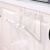 京惠思创 厨房垃圾袋支架挂架【铁艺 门背式 可折叠】铁艺橱柜门背式可折叠收纳挂架白色JH8039