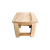栳石木匠实木香樟木凳家用时尚方凳加厚加固凳子原木换鞋凳凳大凳子可定做 25X25X30厘米