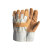 筑采（ZHUCAI）电焊防护手套耐磨隔热防割手套 均码 掌心加皮 1包10双 1包价
