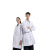 劳保佳 医院药店实验室药品食品厂用白大褂 可定制logo 女款长袖（松紧袖口）白色  XXXL（180-185）