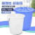 贝柚 大号塑料桶 圆形收纳桶大容量储水桶酒店厨房环卫物业加厚圆桶 白色100L