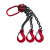京棣工品 起重吊链 钢铁链 吊索行车吊车吊链 单位：个 1吨1米4钩 