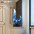 抽象艺术工艺品摆件家居装饰办公室客厅欧式创意玄关室内树脂雕塑摆件 琉璃蓝