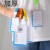康格雅 证件卡套 透明PVC硬胶套 展会证工牌工作证学生胸牌胸卡套 A2+1cm挂绳 200个一组