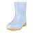 谋福（CNMF）卫生靴 男女雨靴 白色厨房耐油防酸碱卫生靴 高筒鞋 43码 9598