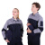 斯卡地尔（Scotoria）夏季工作服套装 分体式长袖工装舒适高棉 CVC1401灰蓝色 1套2XL码