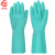 者也 耐油丁腈橡胶手套耐酸碱防化工业塑胶家务洗碗印刷劳保防护胶手套 L码 3双起订