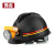 豫鑫(YUXIN)安全帽 工地带灯 电工矿工 施工工人作业安全头盔 ABS帽子防撞 红色 均码 现货 
