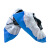 COFLYEE 一次性无纺布半覆膜PP+CPE鞋套蓝白色加厚户外耐磨钻石纹鞋套塑料定制 白加白1只 17*40cm