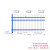 锌钢围墙护栏围栏栅栏工厂学校别墅庭院围墙隔离铁艺围栏围挡户外 加厚款2米高3米长3跟横梁（一网一柱）
