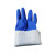 瑞珂韦尔（Rockwell）劳保手套PVC蓝色磨砂浸塑防水防油防滑手套PC2701 1副
