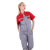 斯卡地尔（Scotoria）半袖工作服套装 分体式夏季半袖舒适高棉TC1501红灰色 1套M码