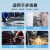 金发KINGFA 5级防切割手套磨砂丁腈涂掌防滑耐油汽车装配机械裁切加工13针 12双/袋 黑灰 S-XXL