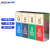 京顿201不锈钢分类垃圾桶小区物业户外商用方形大号垃圾箱四分类B款