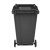舒蔻（Supercloud）大号塑料分类垃圾桶小区环卫户外带轮加厚垃圾桶可定制图案240L加厚黑色分类干垃圾
