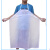 京京 白色防水 防油 耐酸碱 PVC 围裙食品厂围裙工业围裙 加厚食品围裙 透明款30丝