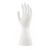 者也 丁腈橡胶手套 1双 白色薄款塑胶耐用型女家务清洁厨房 L码