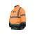 代尔塔DELTAPLUS 安全服荧光可视工作服春夏套装 安全交通户外通勤 404012橙+藏青上衣 L码 