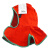 威特仕 WELDAS 23-6690 火狐狸橙红色全护式披肩焊接帽 阻燃全披肩防火花飞溅头套 1个