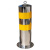 定制不锈钢警示柱道路安全防撞柱可拆卸路桩反光隔离柱加厚挡车柱 直径219固定款(+螺丝)