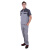 斯卡地尔（Scotoria）半袖工作服套装 分体式夏季半袖舒适高棉TC1501双灰色1套4XL码
