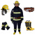 东安（DA）3C认证消防服五件套14款消防战斗服170#消防头盔/手套/腰带/消防靴40码定做