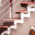 华蝶 整体楼梯跃层欧式复式阁楼 简约直梁钢木楼梯家用现代室内 套餐一