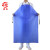 者也 蓝色PVC防水围裙加厚耐油耐酸碱水产工作服围兜罩衣 蓝色