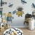 蓝鱼（LANYU）现代简约卡通手绘机器人电视背景墙壁纸客厅卧室壁画定制动画墙纸 质感纹理-亚麻布