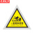 京洲实邦 危险品车辆反光贴警示贴安全告示反光膜贴纸 53*53cm医疗废物(反光膜)ZJ-1674
