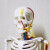 人体骨骼模型医用脊柱人体骨架模型45cm85cm170cm一比一脊柱神经根椎间盘骨科医学教学骨架 A款【三角底架45cm白色】