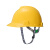 梅思安/MSA PE标准型一指键帽衬 V型安全帽施工建筑工地劳保头盔 黄色 5顶装 企业定制