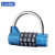 苏识 ZCU654蓝 四位密码锌合金U型密码锁短梁 （计价单位：个）蓝