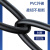 创优捷 六类成品网线 CAT6-ZWZ1S 1米 黑色 屏蔽 左弯对直头 千兆网络连接线