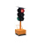 江西道路升降式移动太阳能交通信号红绿灯警示黄闪倒计时箭头灯 四面2灯
