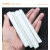 ZONYE滑石笔划线工具 石笔白色加厚方头石笔一级大号石笔加宽石笔白色 125x12x5mm一箱