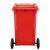 兰诗（LAUTEE）100A 大号户外垃圾桶物业环卫分类垃圾桶加厚可定制 100L红色有害垃圾