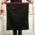 厨师围裙半身厨房专用半截布围腰餐饮餐厅饭店服务员男女士工作服 黑拼红