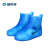 瑞可特 RZF12 防水雨鞋套 防滑加厚雨靴男女中筒鞋套 打扫维修鞋套 蓝色 M 
